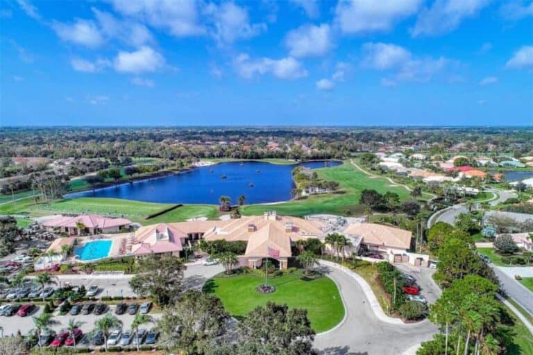 Heritage Oaks Homes in Sarasota, FL. - Aerial