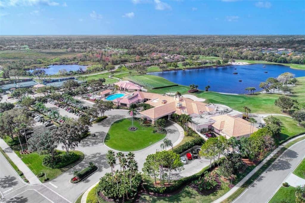 Heritage Oaks Homes in Sarasota, FL. - Aerial