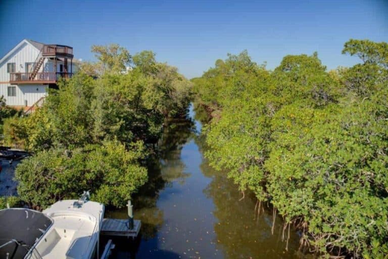 Hideaway Bay Homes in Longboat Key, FL. - Canal