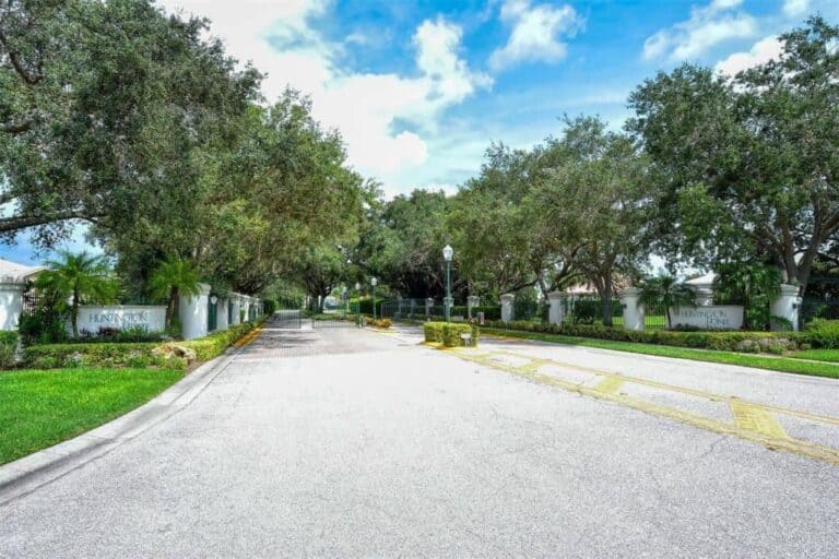 Huntington Pointe Homes in Palmer Ranch Sarasota, FL. - Gated Entry