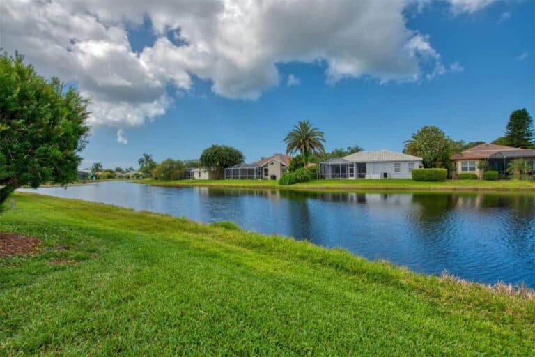Huntington Pointe Homes in Palmer Ranch Sarasota, FL. - Lake View