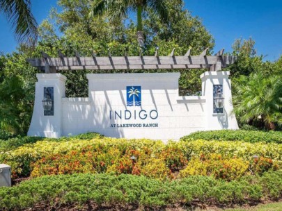 Indigo Homes in Lakewood Ranch, FL. - Entrance Sign