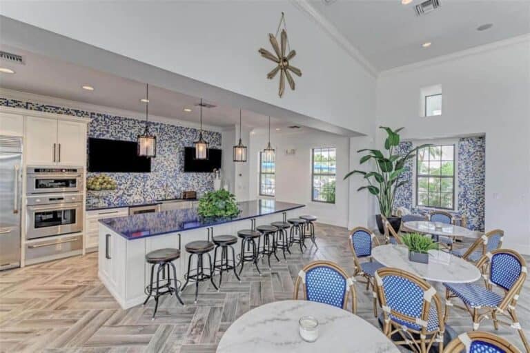 Indigo Homes in Lakewood Ranch, FL. - Clubroom Kitchen