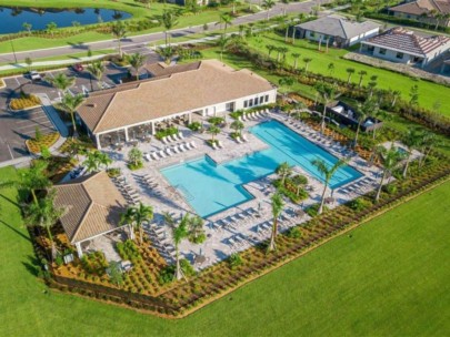 Islandwalk Homes in Venice, FL. - Pool Aerial