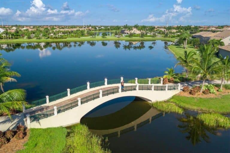 Islandwalk Homes in Venice, FL. - Walking BRidge