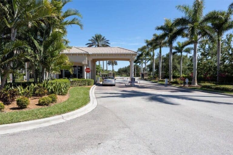 Islandwalk Homes in Venice, FL. - Gated Entry