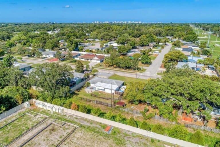 Kensington Park Homes in Sarasota, FL. - Aerial