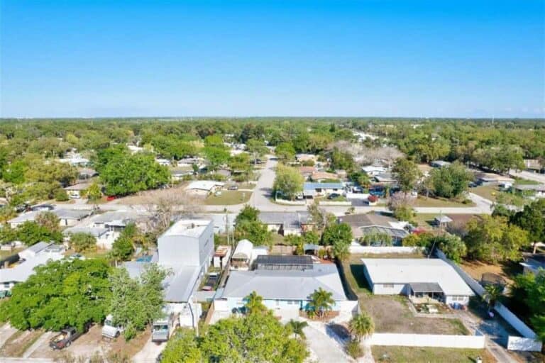 Kensington Park Homes in Sarasota, FL. - Aerial
