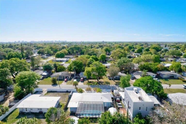Kensington Park Homes in Sarasota, FL. - Aerial