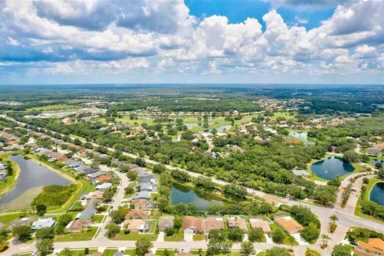 Kingsfield Homes in Parrish, FL. - Aerial