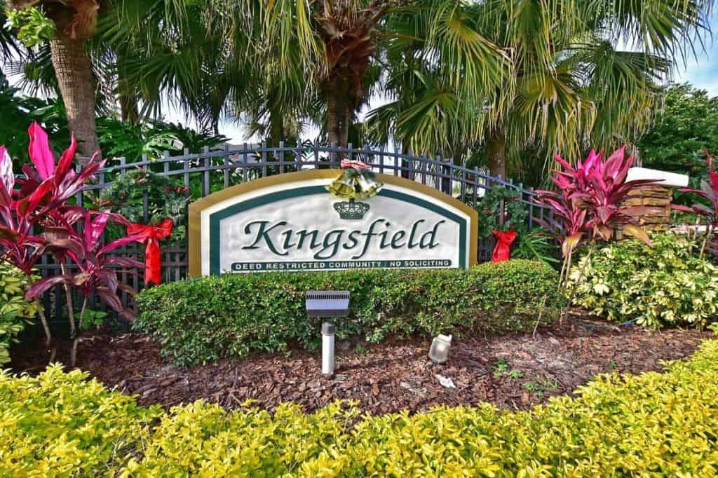 Kingsfield Homes in Parrish, FL. - Entrance Sign