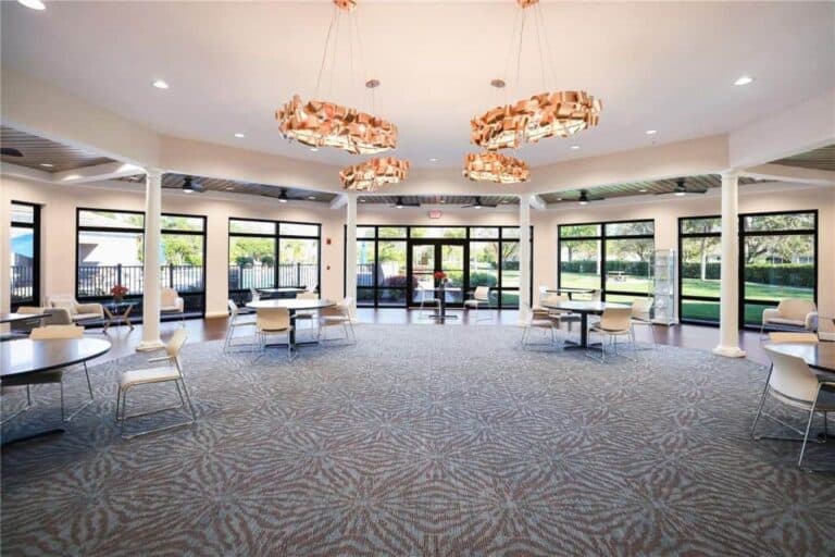 Lakeridge Falls Homes in Sarasota, FL. - Clubhouse Interior