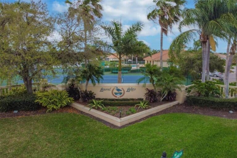 Laurel Lakes Homes in Sarasota, FL. - Entrance Sign