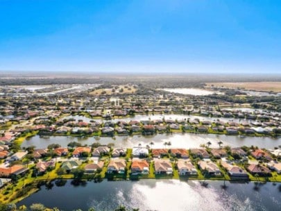 Laurel Lakes Homes in Sarasota, FL. - Aerial