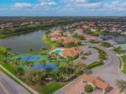 Laurel Lakes Homes in Sarasota, FL. - Amenity Center Aerial