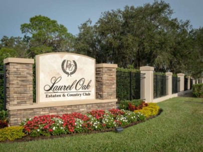 Laurel Oak Estates Homes in Sarasota, FL. - Entrance Sign