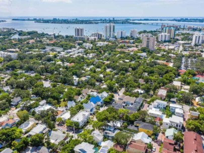 Laurel Park Homes in Sarasota, FL. - Aerial