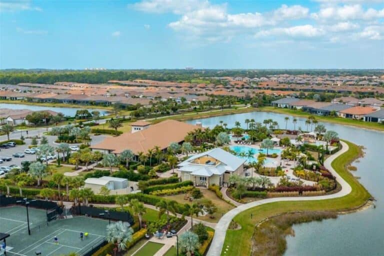 Legacy Estates Homes in Palmer Ranch Sarasota, FL. - Aerial