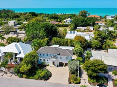 Lido C Homes on Lido Key, FL. - Aerial