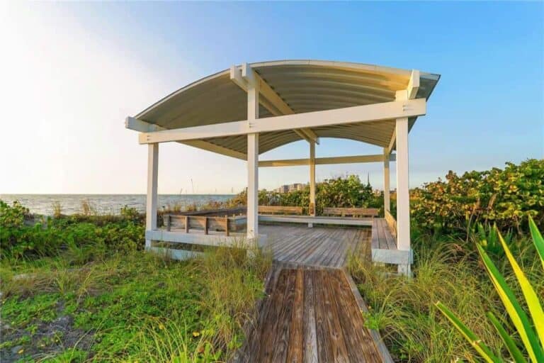 Lido C Homes on Lido Key, FL. - Aerial