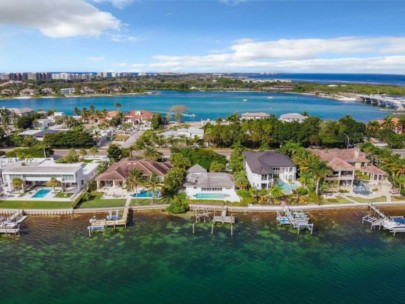 Lido C Homes on Lido Key, FL. - Aerial