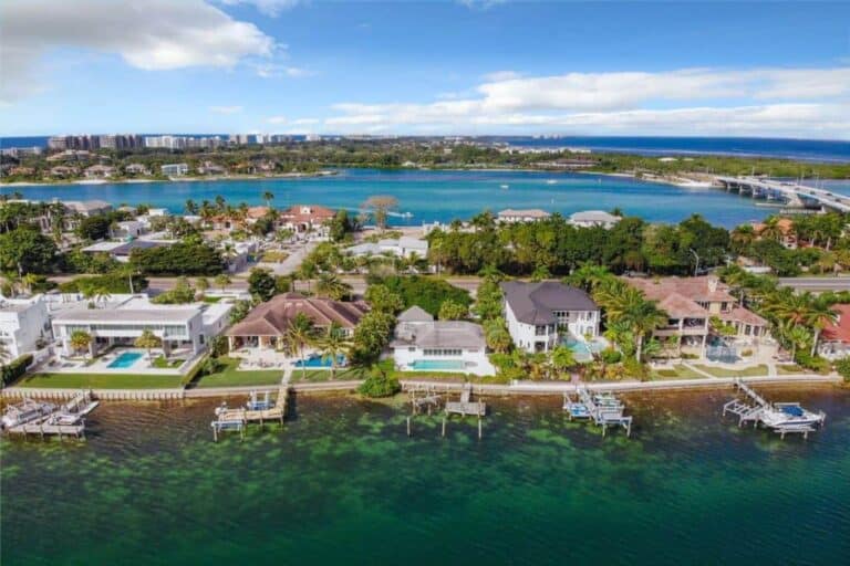 Lido C Homes on Lido Key, FL. - Aerial