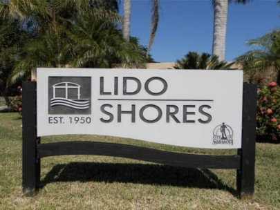 Lido Shores Homes in Lido Key, FL. - Entrance Sign