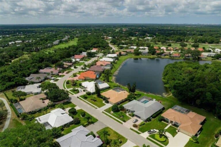 Links At Palm Aire Homes in Sarasota, FL. - Aerial