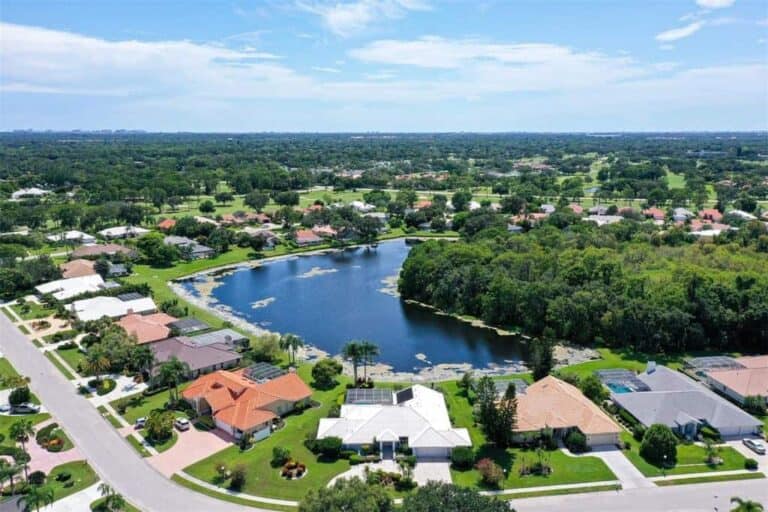 Links At Palm Aire Homes in Sarasota, FL. - Aerial