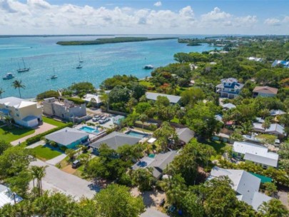 Longbeach Homes in Longboat Key, FL. - Waterfront Aerial