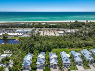 Longbeach Homes in Longboat Key, FL. - Waterfront Aerial