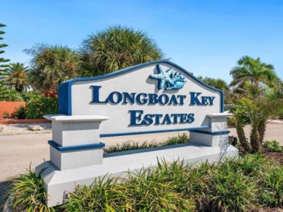 Longboat Key Estates Homes in Sarasota, FL. - Entrance Sign