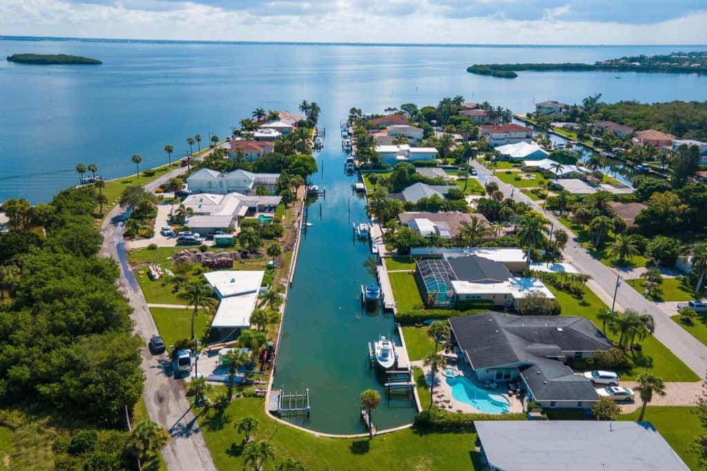 Longboat Key Estates Homes in Sarasota, FL. - Community Aerial