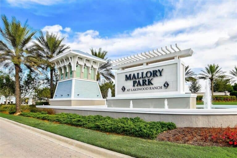 Mallory Park Homes in Lakewood Ranch, FL. - Entrance Sign