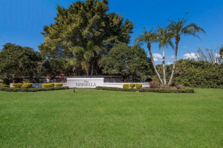 Marbella Homes in Palmer Ranch Sarasota FL. - Entrance Sign