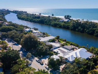 Mira Mar Homes in Siesta Key Sarasota, FL. - Aerial