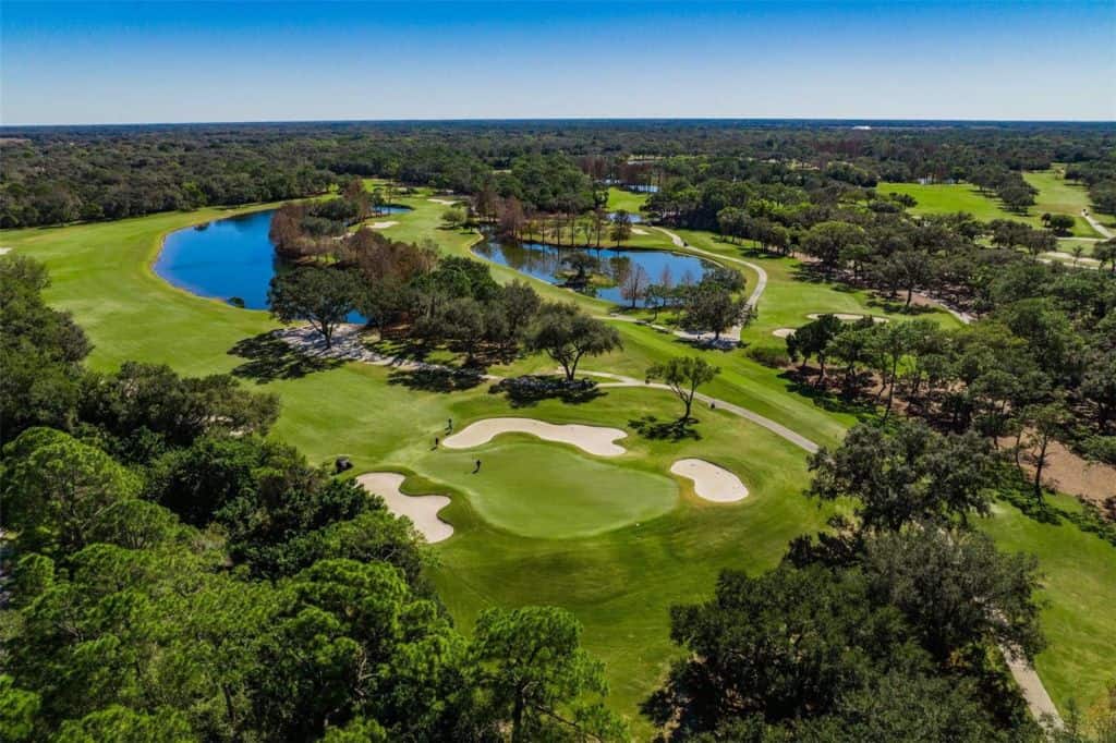 Misty Creek Homes in Sarasota, FL. - Golf Course Aerial