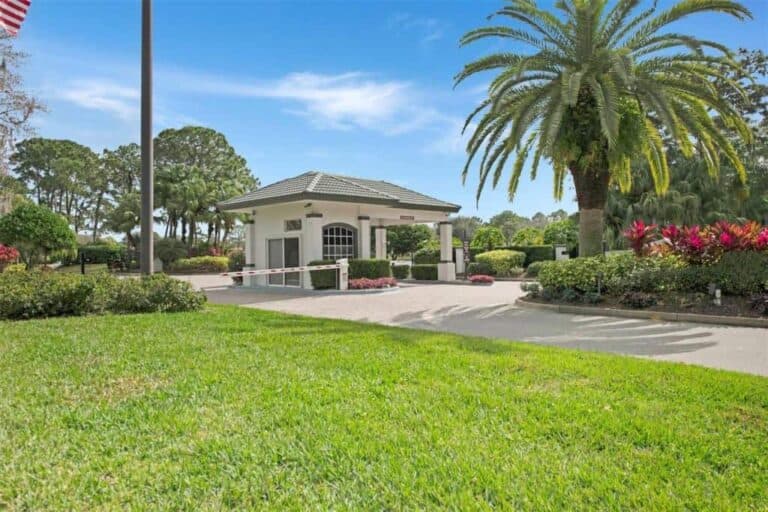 Misty Creek Homes in Sarasota, FL. - Gated Entry