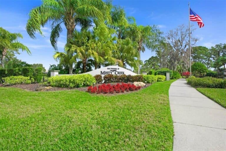 Misty Creek Homes in Sarasota, FL. - Entrance Sign