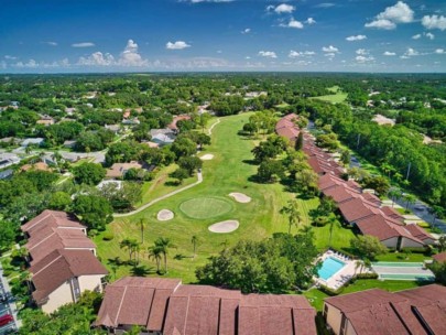 Misty Oaks Homes in Palm Aire Sarasota, FL. - Aerial