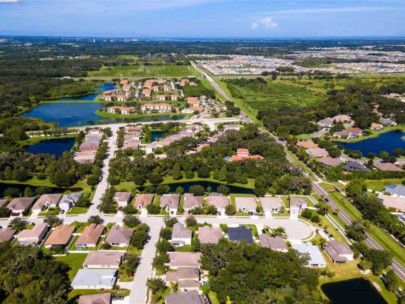 Oakley Place Homes in Ellenton, FL. - Aerial