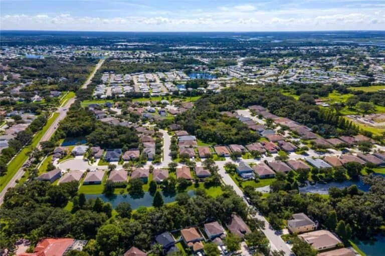 Oakley Place Homes in Ellenton, FL. - Aerial