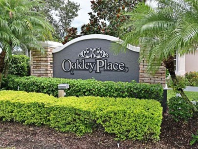 Oakley Place Homes in Ellenton, FL. - Entrance Sign