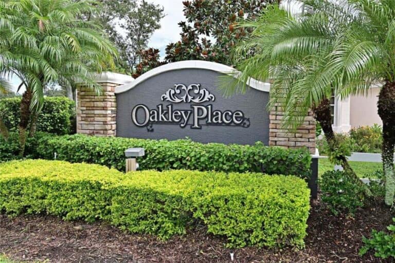 Oakley Place Homes in Ellenton, FL. - Entrance Sign