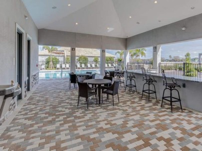 Palisades Homes in Lakewood Ranch, FL. - Amenity Center Patio