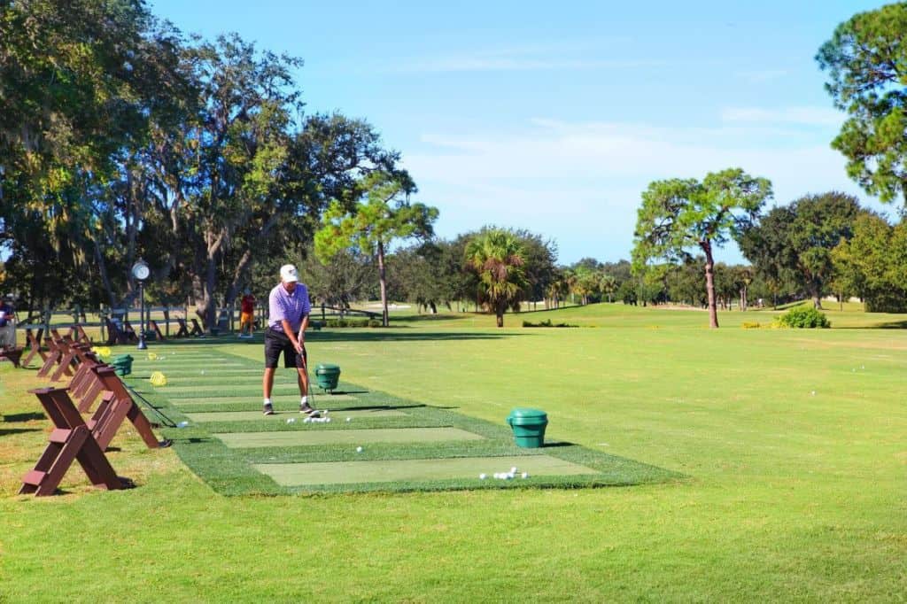 Palm Aire Golf Course Homes in Sarasota, FL. - Golfer on the course