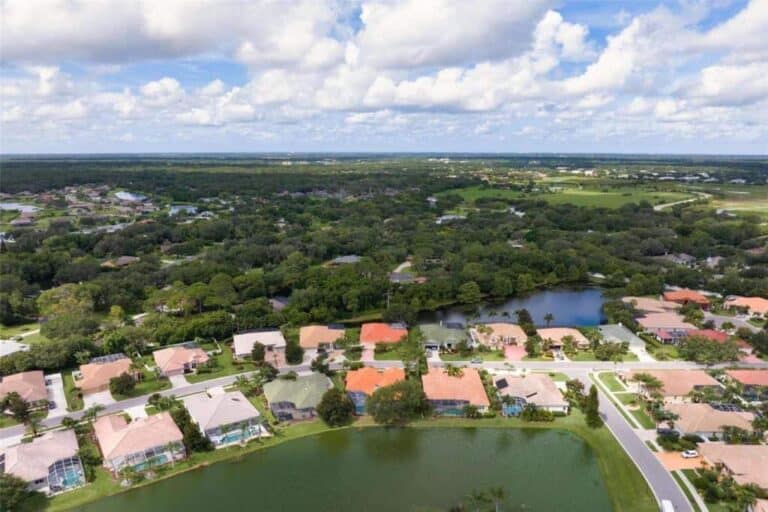 Palmer Glen Homes in Sarasota, FL. - Aerial