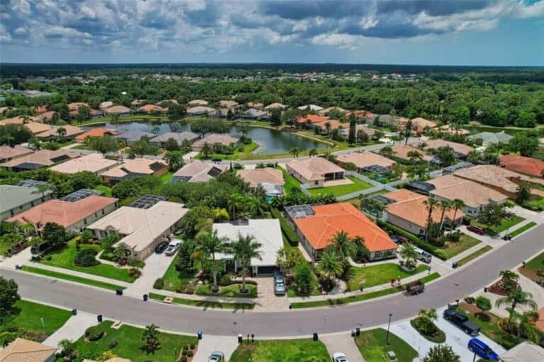 Palmer Glen Homes in Sarasota, FL. - Aerial