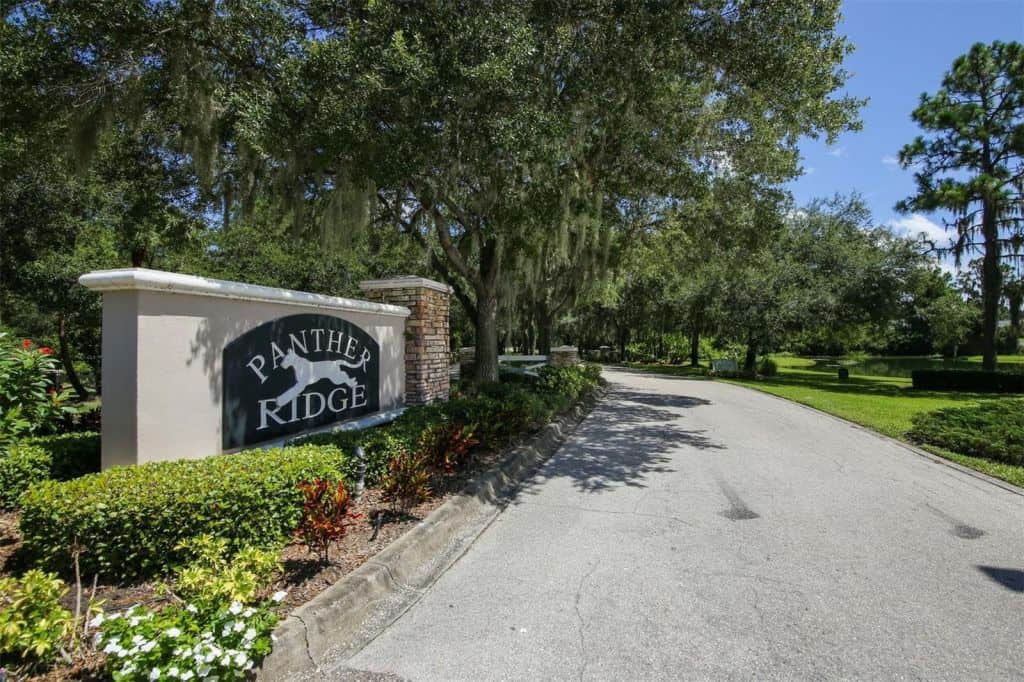 Panther Ridge Homes in Bradenton, FL. - Entrance Sign