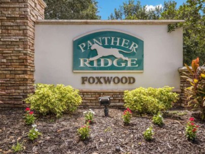 Panther Ridge Homes in Bradenton, FL. - Foxwood Entrance Sign